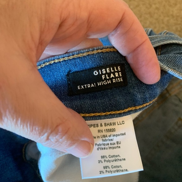 Veronica Beard Giselle Flare Extra High Rise Jeans 32 14 Astra Womens - Picture 4 of 4